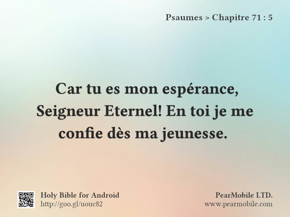 Psaumes, Chapitre 71:5